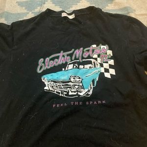 fake brandy electric motor tee